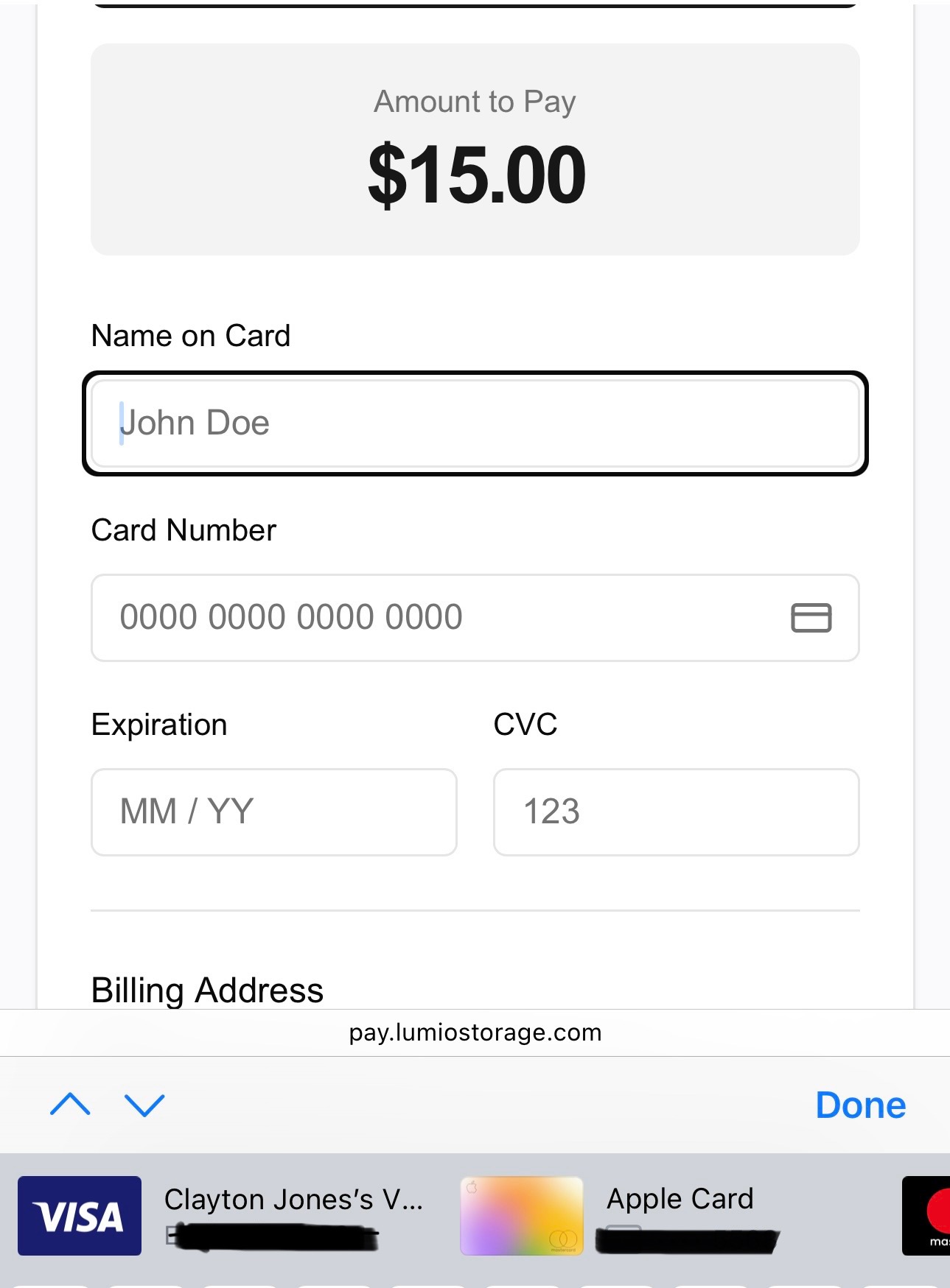 Payment Checkout