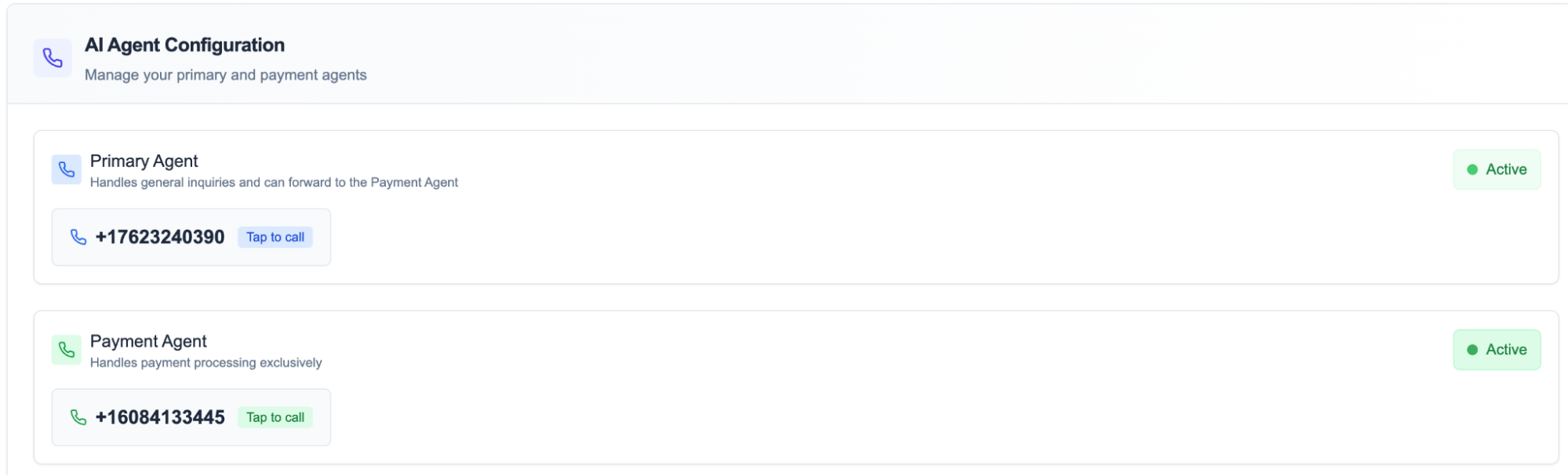 Lumio Payment Agent Interface